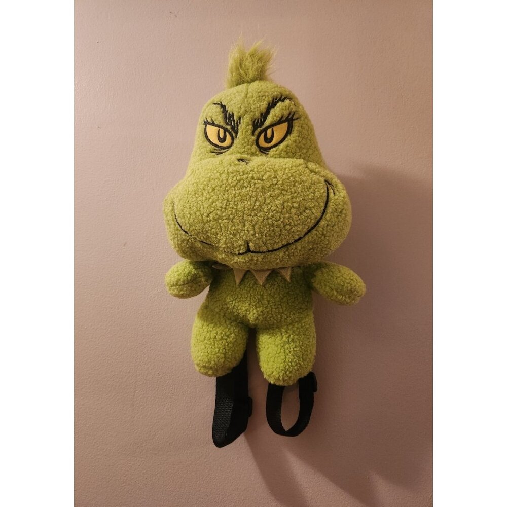 The Grinch Sherpa Plush Mini Backpack NWT